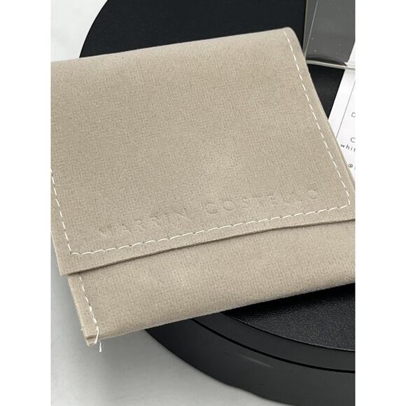 Marrin Costello Curateur 14k Gold Plated Sterling Silver Topaz Hoop Earrings - Picture 10 of 10